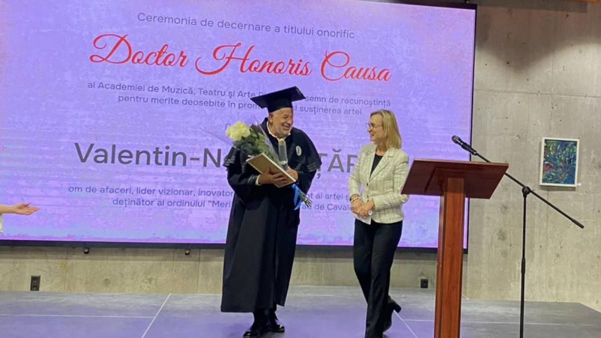valentin norbert tarus a primit titlul de doctor honoris causa de la academia de muzica teatru si arte plastice din republica moldova