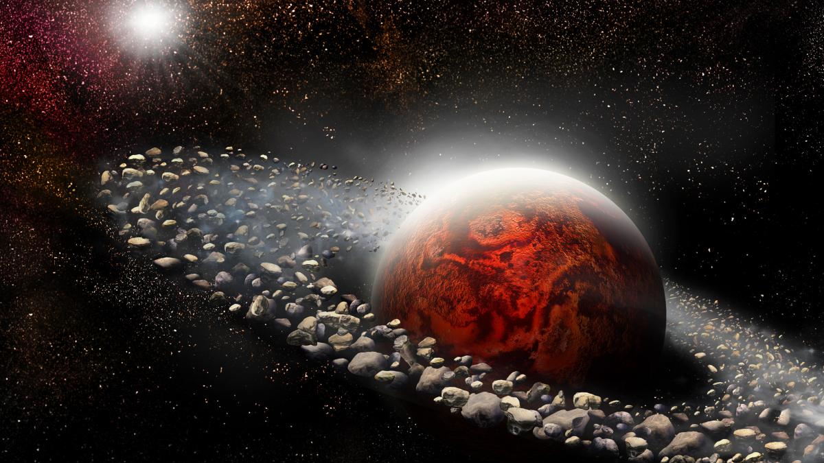 pamantul ar fi avut un inel asemanator cu cele din jurul planetei saturn cu peste 400 de milioane de ani in urma