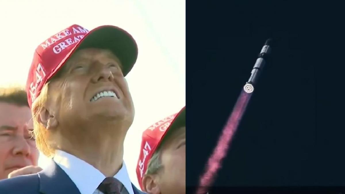 donald trump si elon musk au asistat impreuna la zborul in urma caruia racheta starship a fost inghitita de apele oceanului