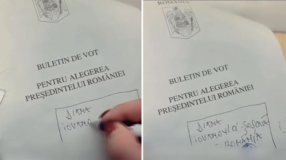 diana sosoaca a facut live din cabina de vot a desenat un patratel si a trecut numele si s a votat singura