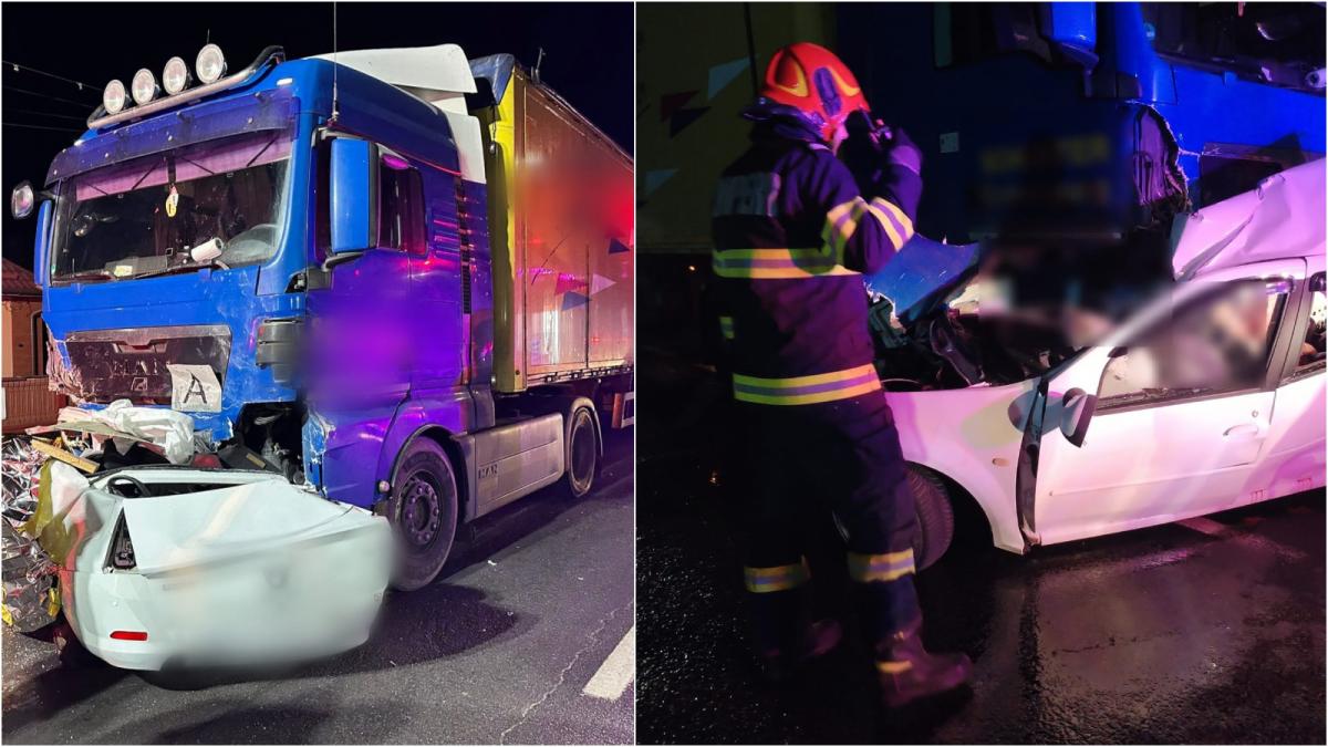 doi tineri de 20 de ani au murit intr un accident rutier in judetul cluj s au izbit frontal de un tir traficul este blocat pe dn1c