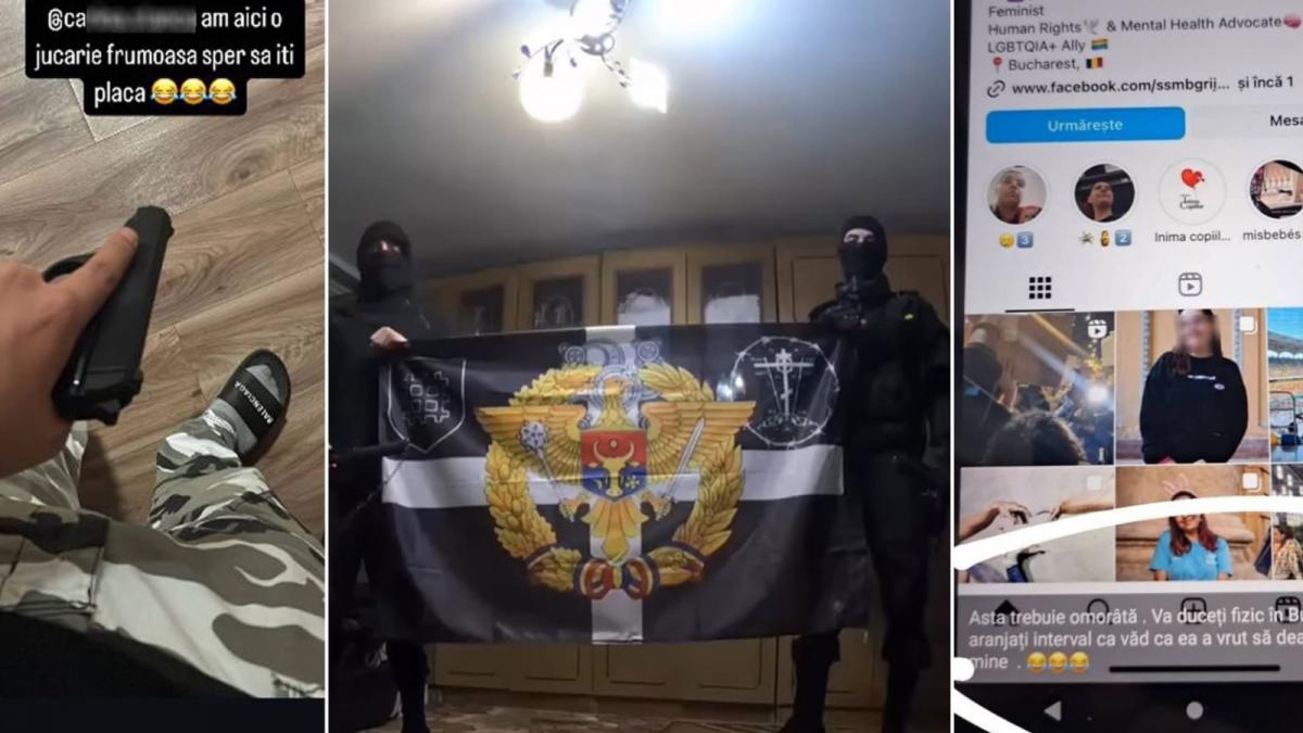 va vanam pe toti amenintari cu moartea primite de un ong pentru romi poze cu pistoale simboluri legionare si ss