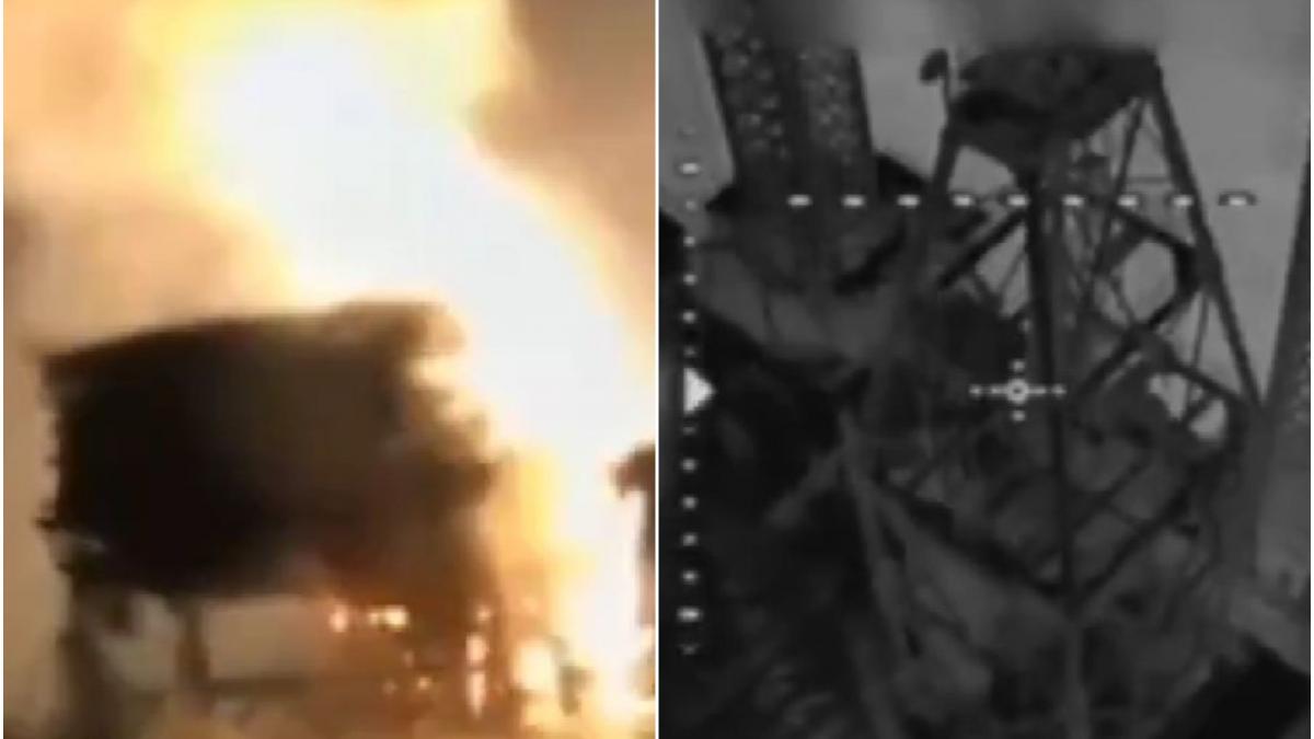 ucraina a lovit cu drone marine platformele ruse de gaze din marea neagra