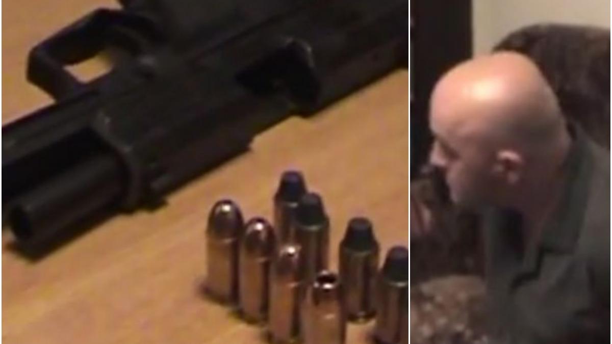 Potra arestat cu armamnt de razboi in casa in 2010