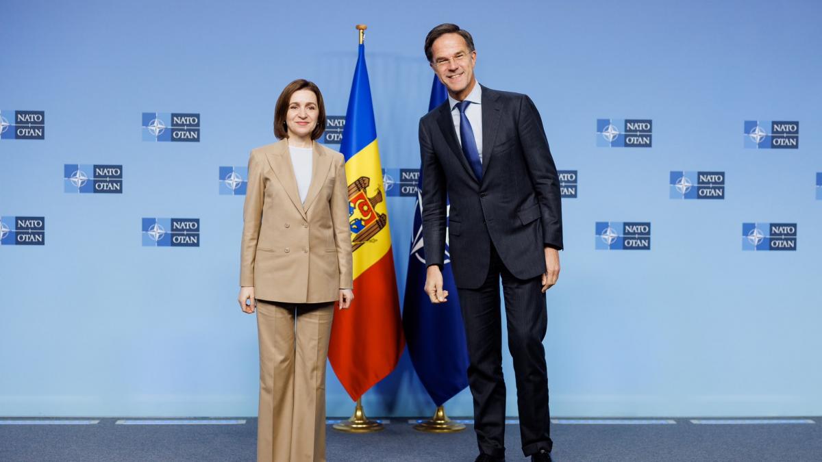 maia sandu si mark rutte