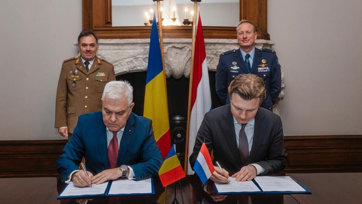 romania si olanda au semnat un acord privind centrul de instruire f 16 anuntul a fost facut de ministrul angel tilvar