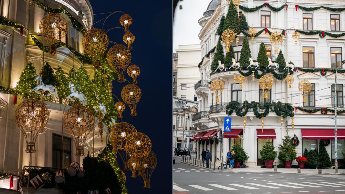cele mai frumos decorate cladiri de craciun din bucuresti in 2024 unde sunt si cum arata in fotografii noaptea si pe timpul zilei