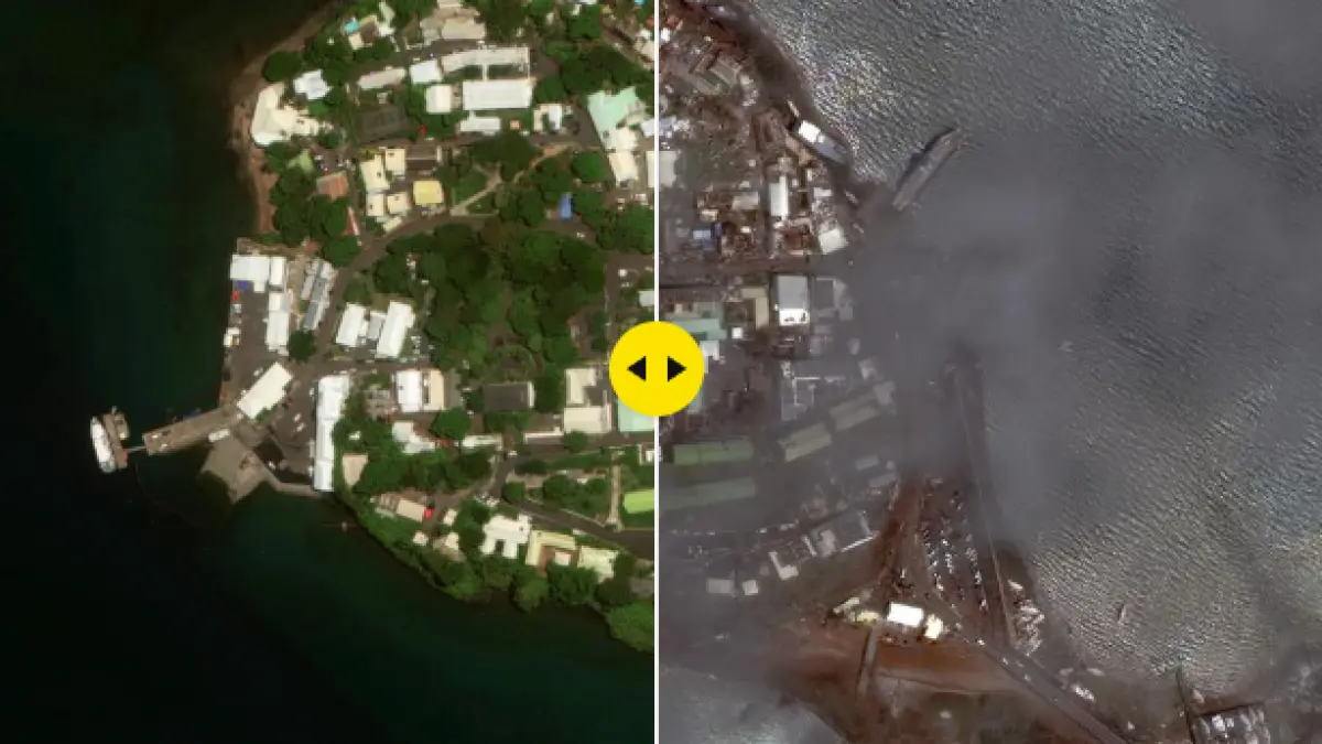 inainte si dupa imagini din satelit care arata ca n a mai ramas nimic pe insula mayotte dupa cel mai puternic ciclon din ultimul secol