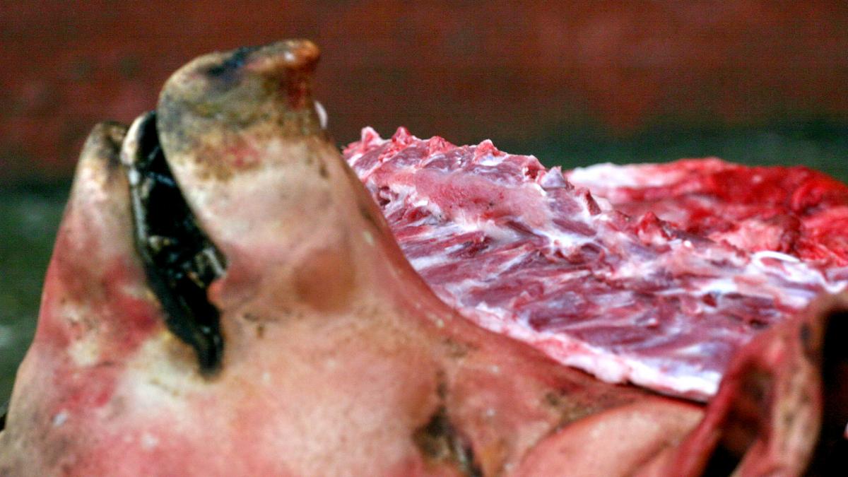 un barbat care a fost la taierea porcului s a inecat cu o bucata de carne si a murit a fost deschis dosar penal