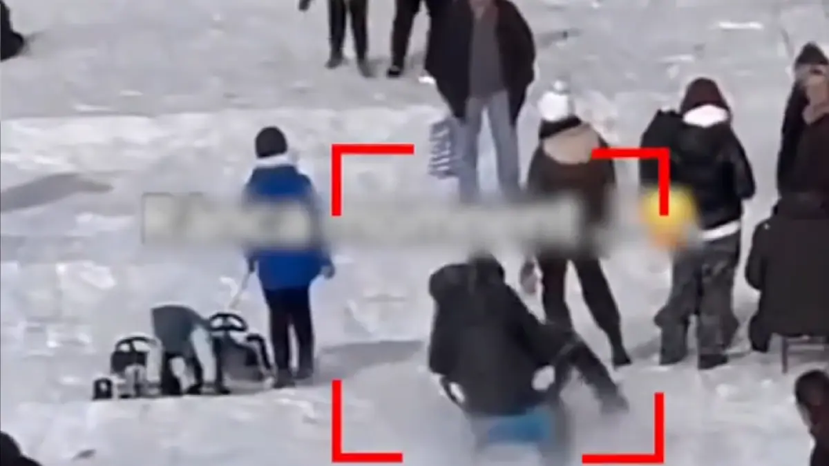 un tanar a fost accidentat grav pe partia clabucet iar cei care l au lovit cu sania au fugit