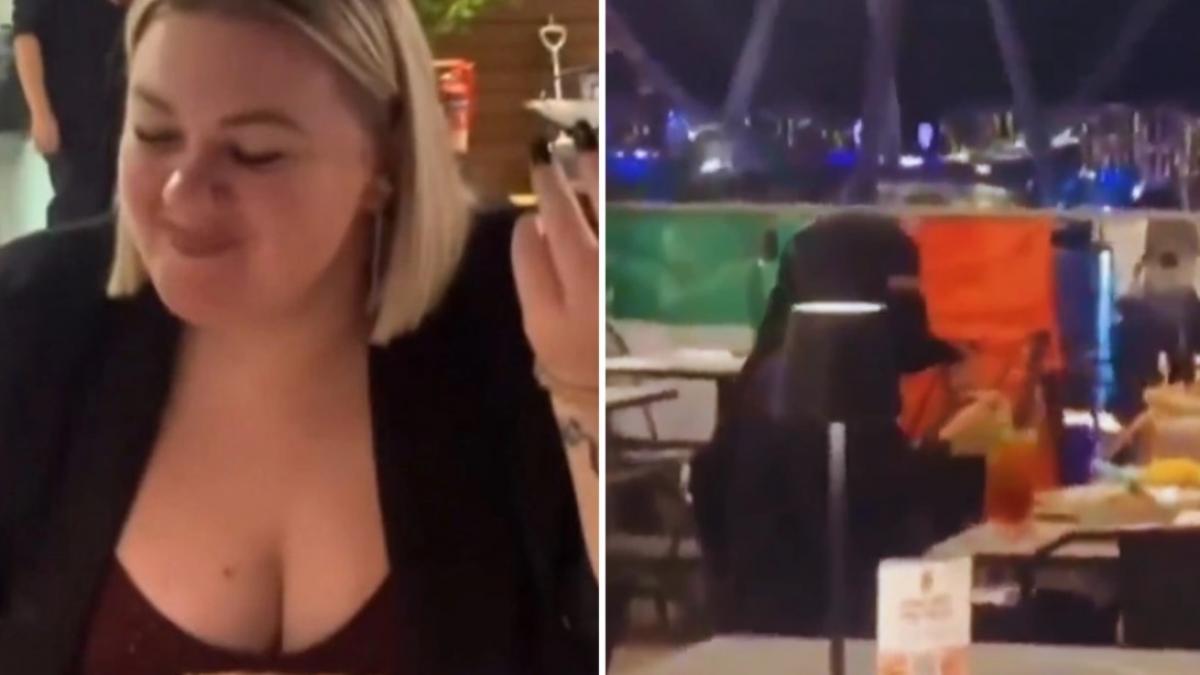 doua turiste au fost arestate in dubai pentru ca au ras de o localnica cu val islamic care manca la restaurant