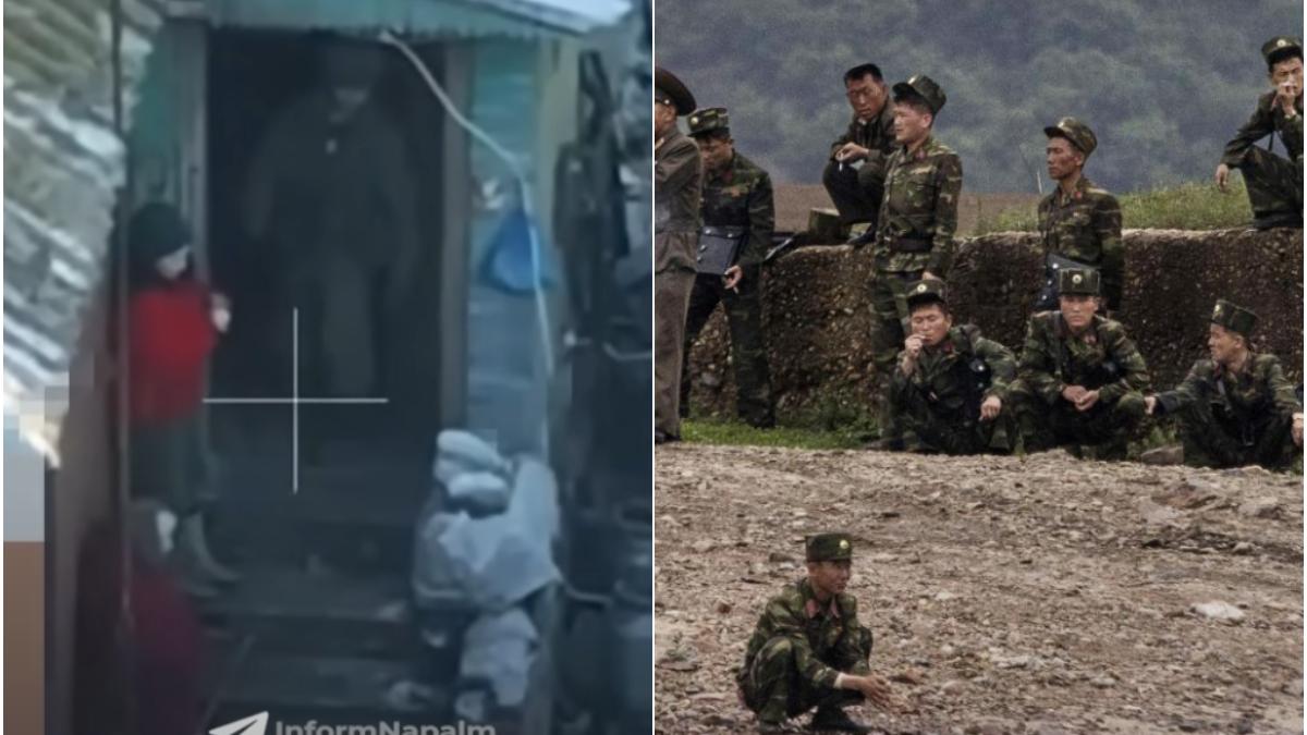 de frica dronelor ucrainene nord coreenii care lupta in kursk ii scot din case in frig pe batranii rusi ca sa se ascunda ei