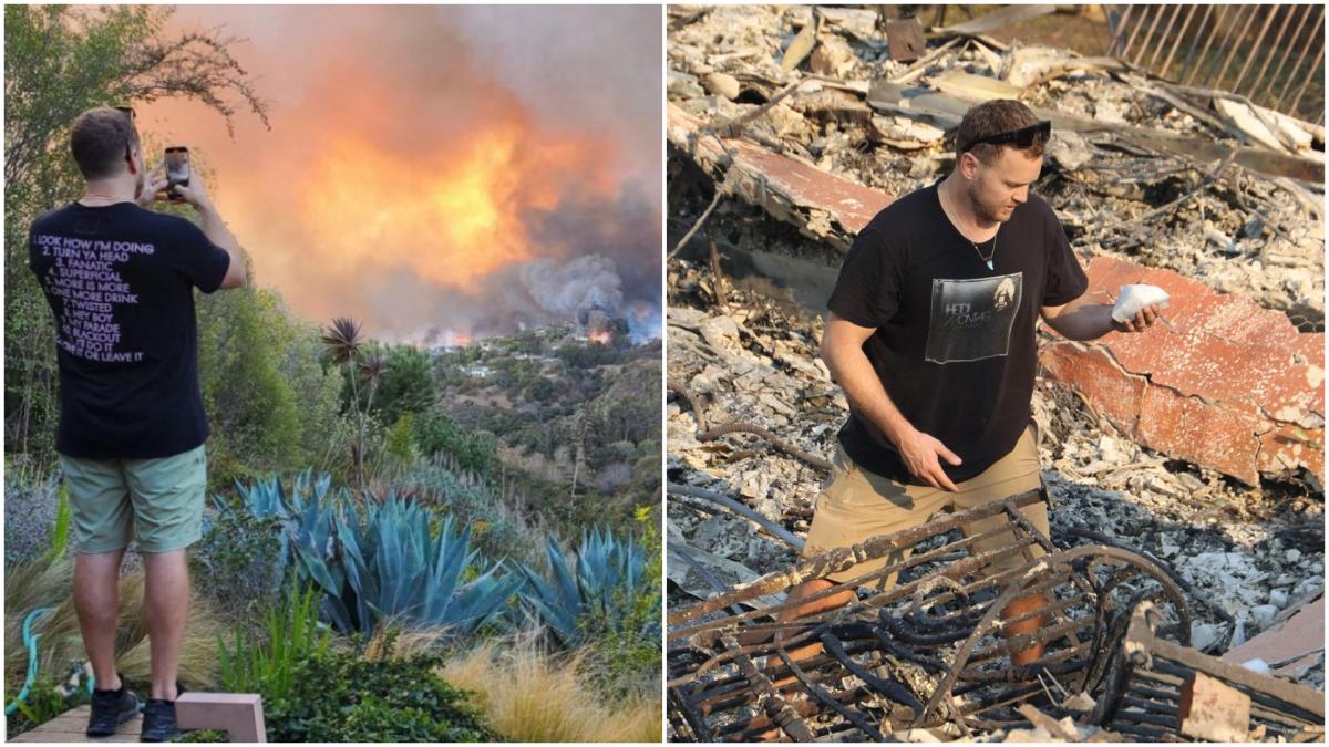 dupa ce a filmat momentul in care incendiul i a cuprins casa vedeta tv spencer pratt arata acum ce a mai ramas din ea