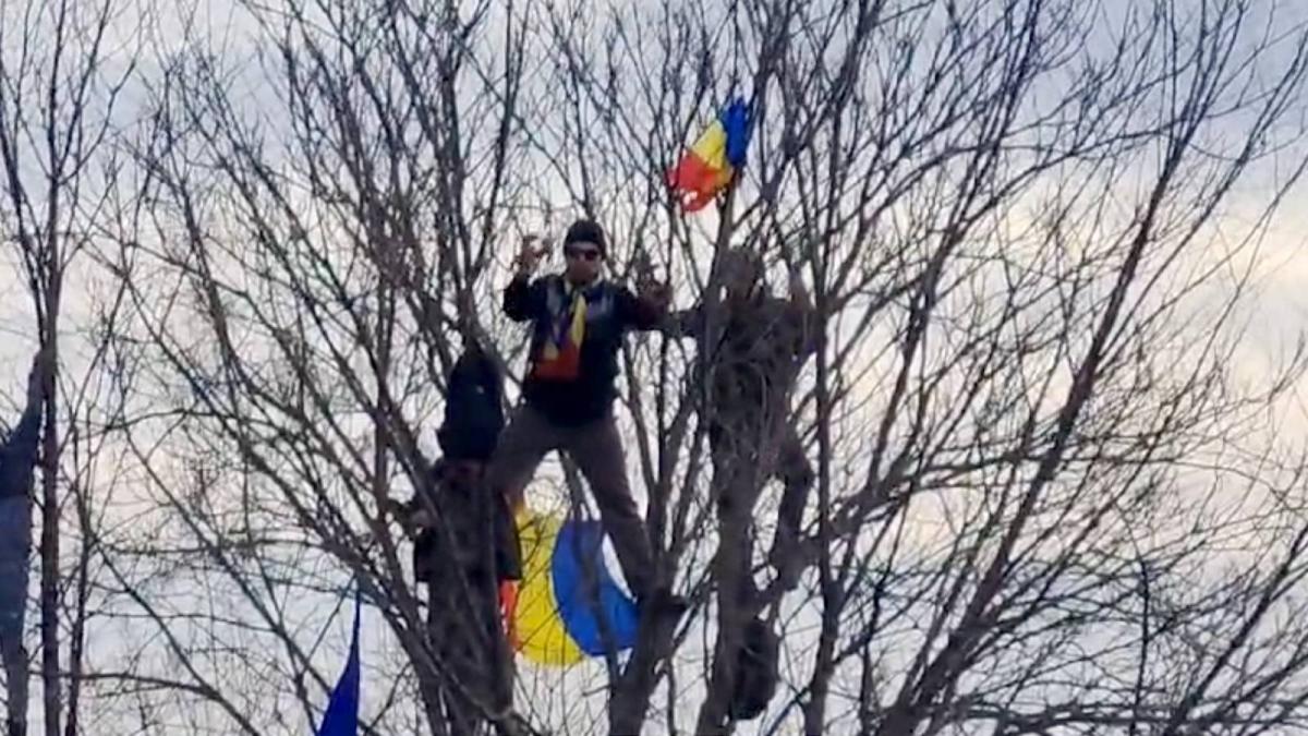 protest in fata ccr calin georgescu lipseste de la propriul miting avocatii sai au depus o cerere la curte