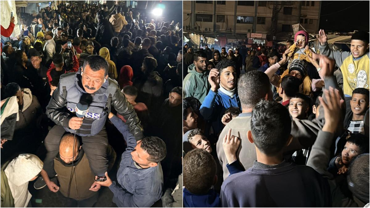 bucurie pe strazile din gaza dupa ce hamas si israel au ajuns la un armistitiu cetatenii americani ar putea fi primii eliberati