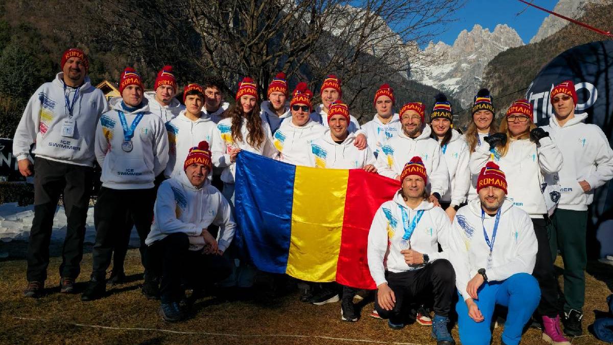 35 de medalii pentru romania la campionatul mondial de inot in ape inghetate