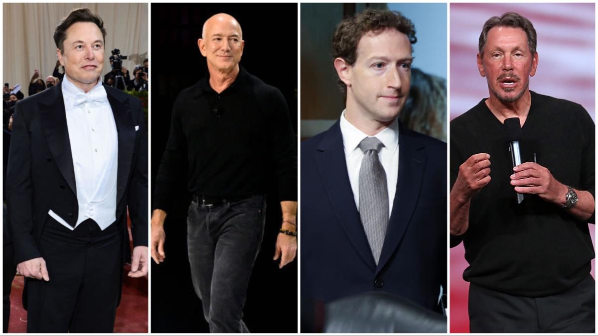 cat castiga primii 4 bogati ai lumii americanii musk bezos zuckerberg si ellison daca pierd 99 din avere raman tot miliardari