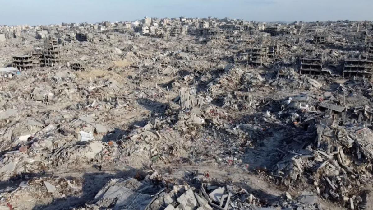 cum arata gaza dupa 15 luni de razboi imagini cutremuratoare filmate cu drona