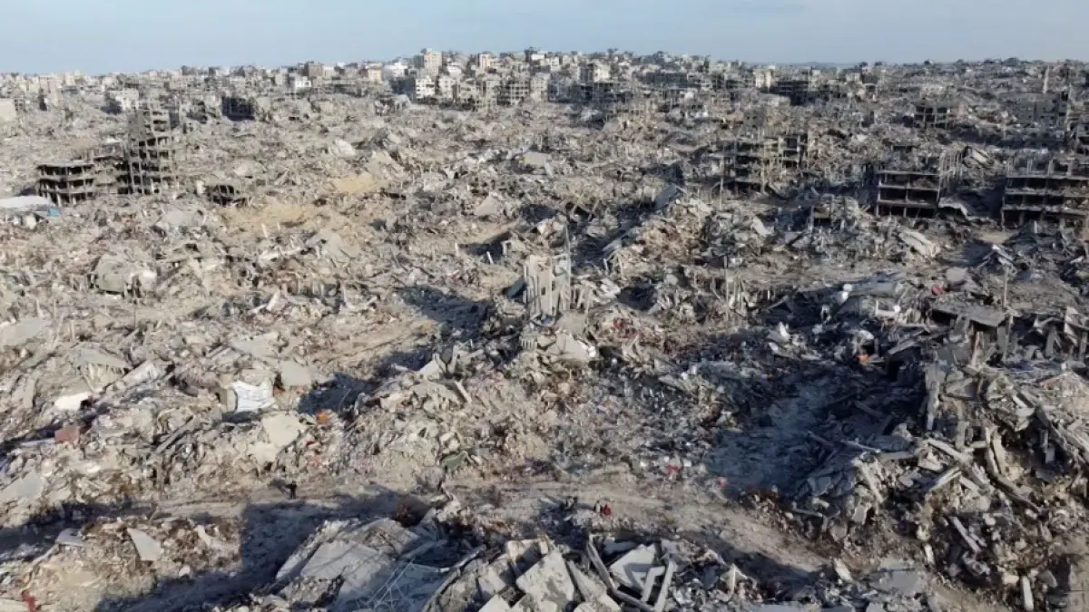 cum arata gaza dupa 15 luni de razboi imagini cutremuratoare filmate cu drona
