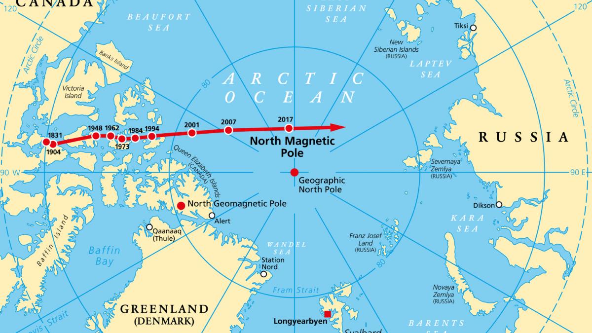 polul nord magnetic al pamantului se misca neobisnuit cercetatorii i au actualizat pozitia ce se intampla daca se inverseza polii