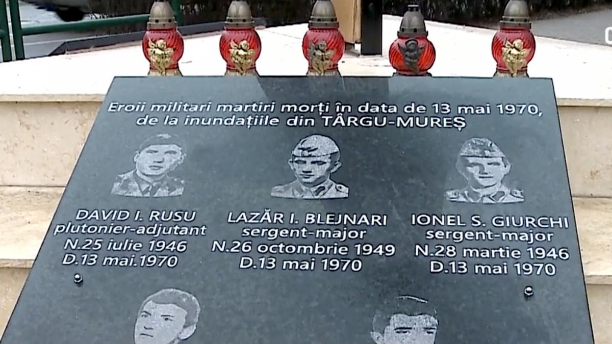 troita eroilor din targu mures singura statuie romaneasca dedicata militarilor care au murit in timpul inundatiilor din 1970