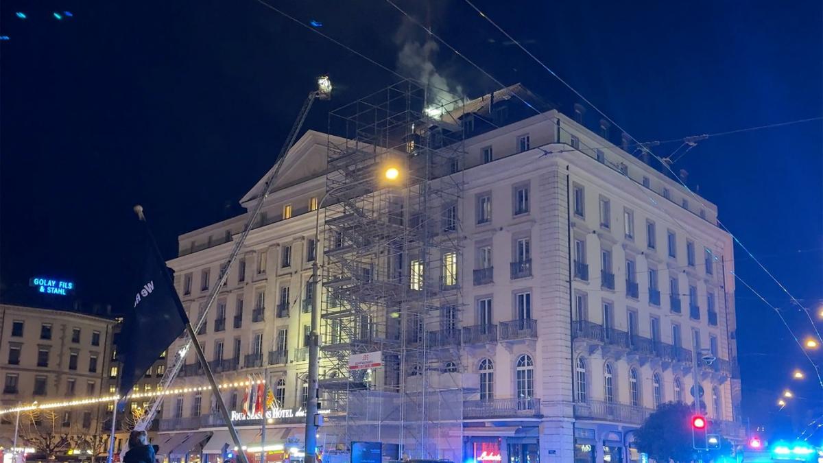 incendiu la cel mai vechi hotel de lux din elvetia era deschis din 1834 si considerat un loc emblematic al genevei