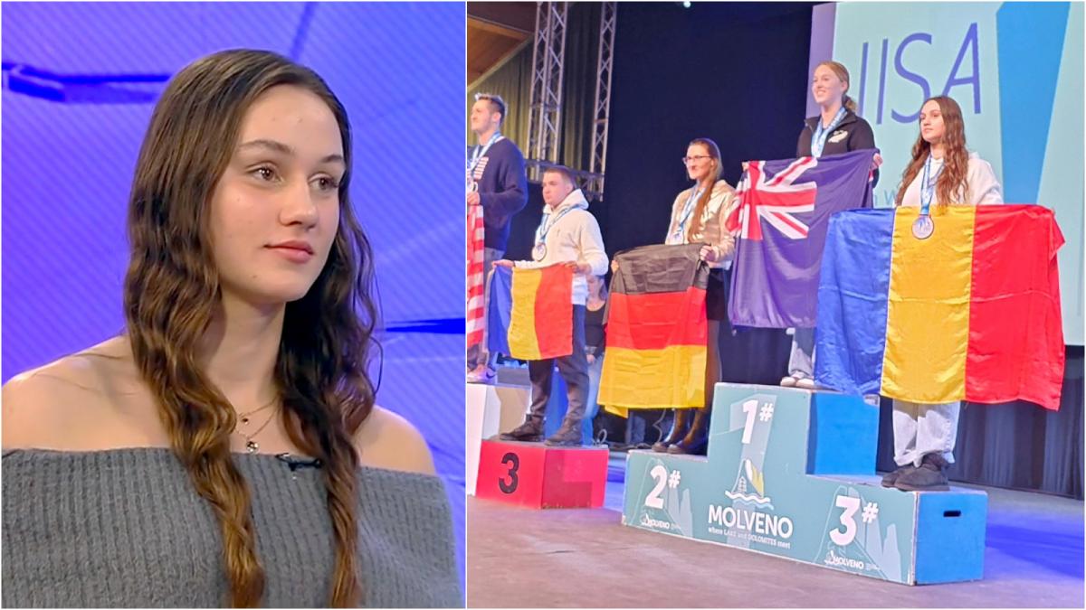 simona chiru a adus doua medalii romaniei de la campionatul mondial de inot in ape inghetate din italia este greu dar ma si distrez