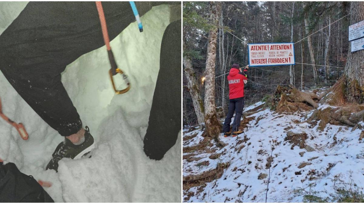 prosop cu umbrela de plaja nu avea la el valuri de comentarii dupa ce un barbat a plecat in adidasi pe jepii mici in zapada