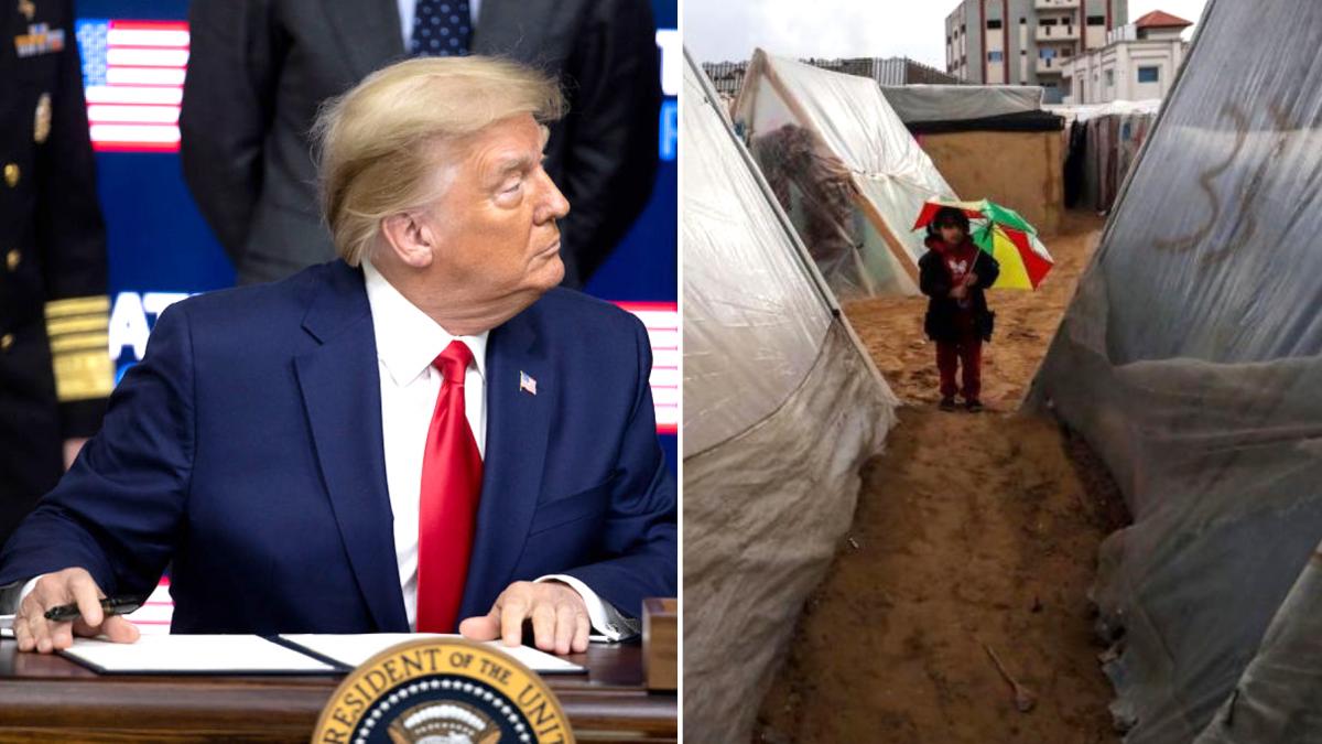 donald trump anunta ca palestinienii trebuie sa plece din gaza si opreste finantarea umanitara pentru ei