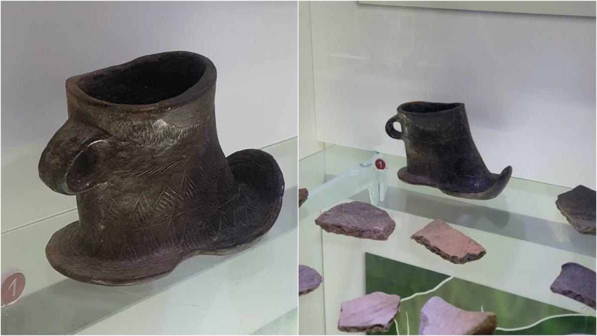 un vas unic din epoca bronzului a fost tinut initial in vitrina unei scoli din buzau dupa 30 de ani a devenit tezaur national