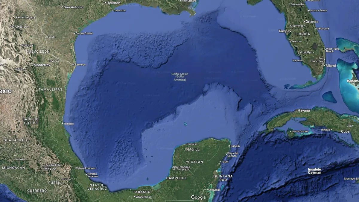 golful americii a aparut pe google maps