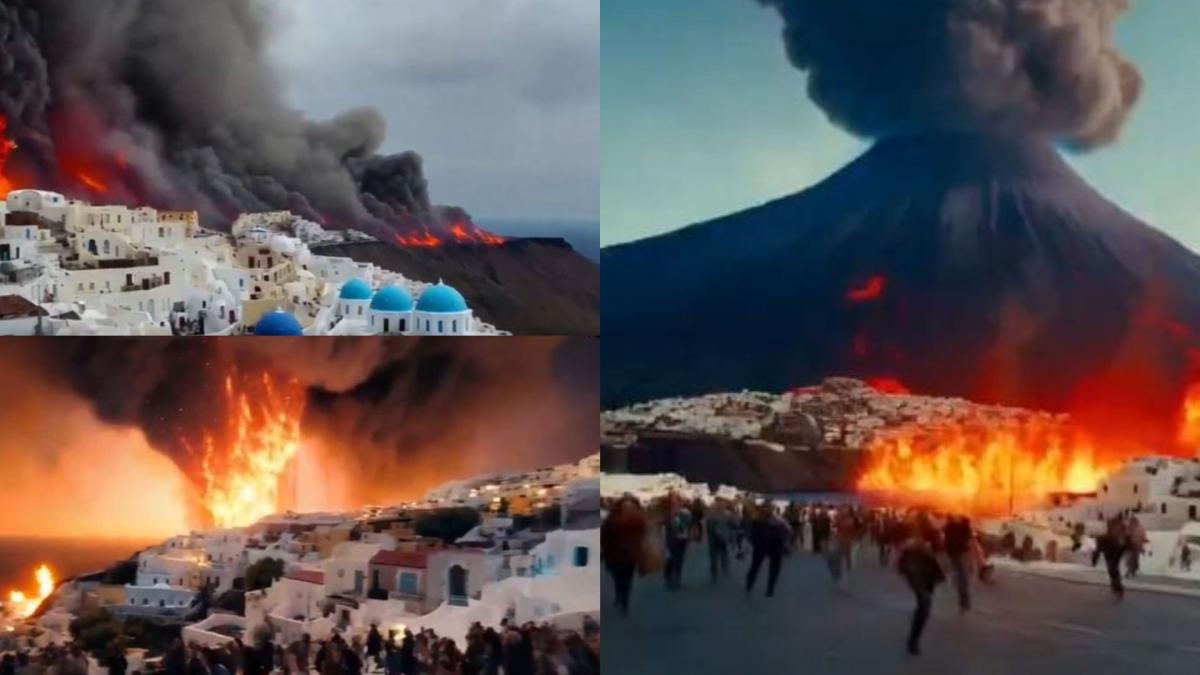 imagini false cu santorini
