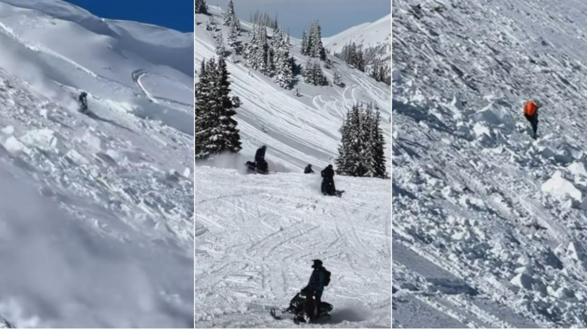 cativa turisti au fost ingropati de zapada dupa ce i a surprins o avalansa produsa in colorado se plimbau cu snowmobilele