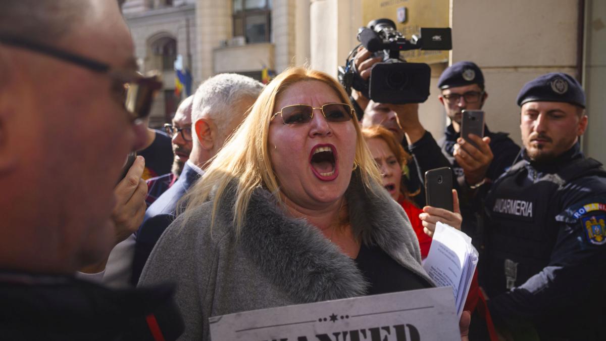 diana sosoaca  urla cu jandarmi in spate