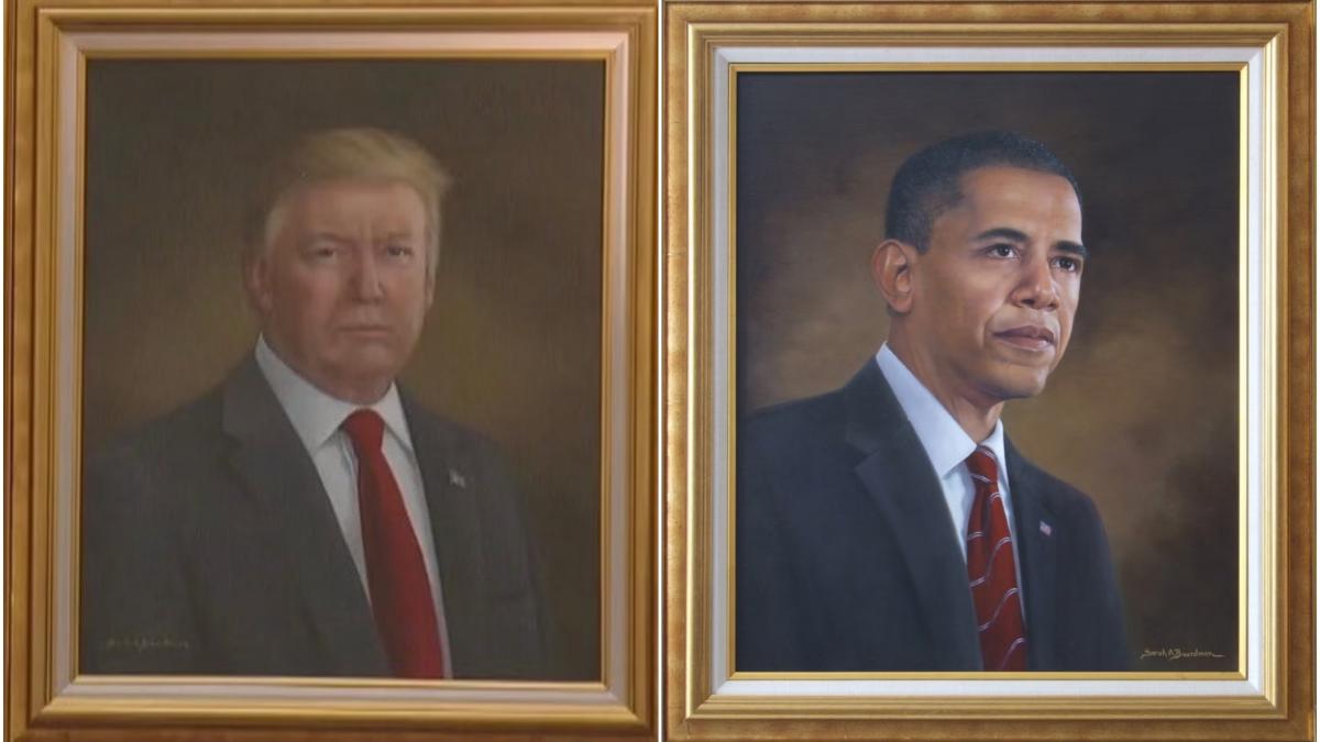 donald trump a facut o criza de nervi din cauza unui portret cu el afisat in congresul din colorado obama arata minunat