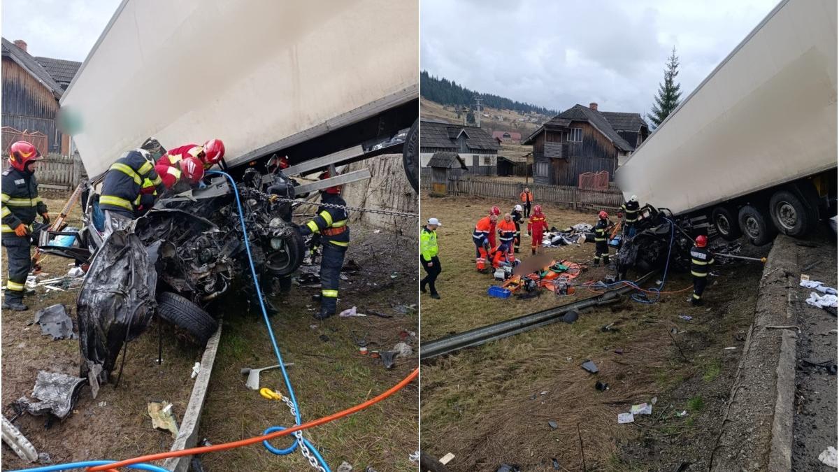 accident grav in suceava un barbat a murit dupa ce masina in care se afla s a izbit de un tir