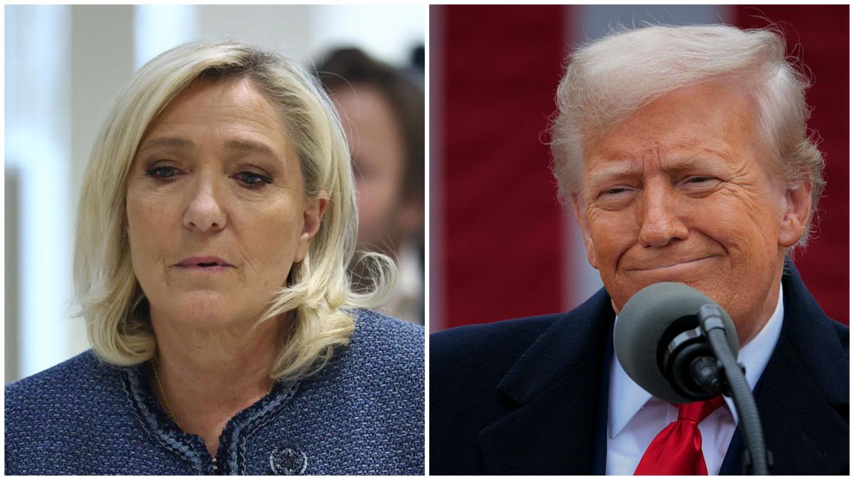 free le pen donald trump ii ia apararea liderei de extrema dreapta din franta e o vanatoare de vrajitoare
