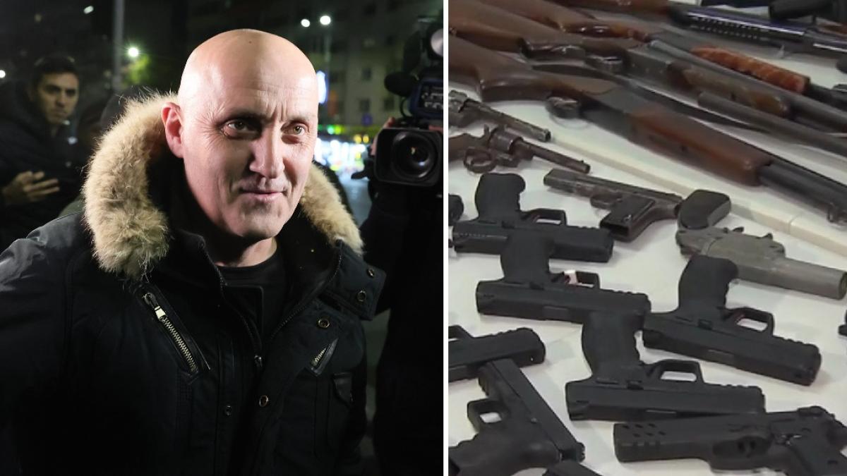 imagini cu arsenalul confiscat de la horatiu potra mitraliere si pistoale printre armele analizate in laboratoare de experti