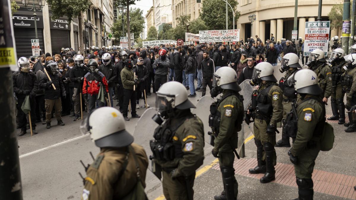 protestatari atena grecia greva generala 9 aprilie 2025