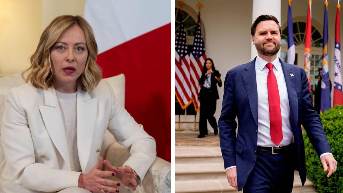 meloni si vance main getty