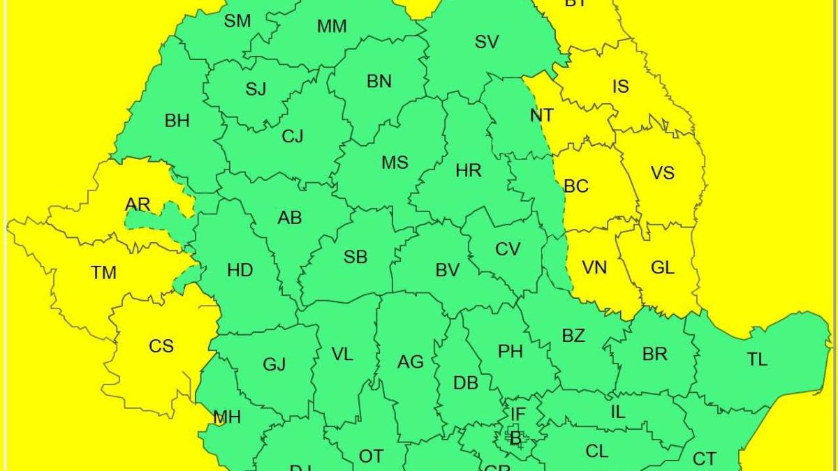 meteorologii au prelungit codul galben de vant in mai multe judete din tara meteorologii au prelungit codul galben de vant in mai multe judete din tara