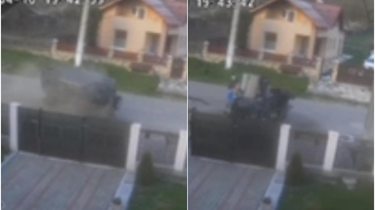 momentul in care un sofer beat izbeste frontal o masina care circula regulamentar in arges in masina era copilul lui de 10 ani