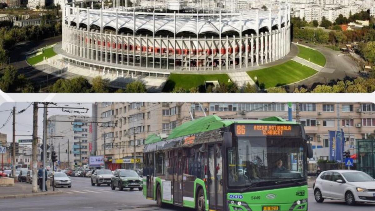 unele autobuze si troleibuze din bucuresti isi modifica traseul duminica seara pentru meciul fcsb cfr cluj