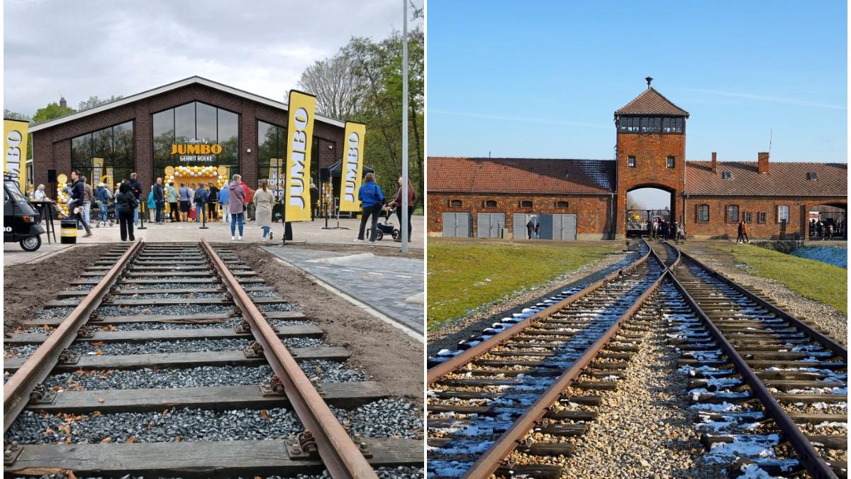 arata ca auschwitz val de critici dupa inaugurarea unui supermarket la capatul unor linii de tren