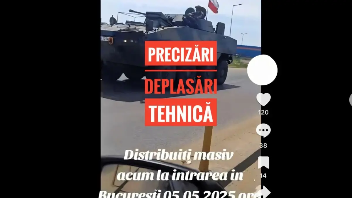 fake news cu tancuri care intra in bucuresti pe tiktok mapn avertizeaza sunt scenarii false ca sa se creeze confuzie si panica