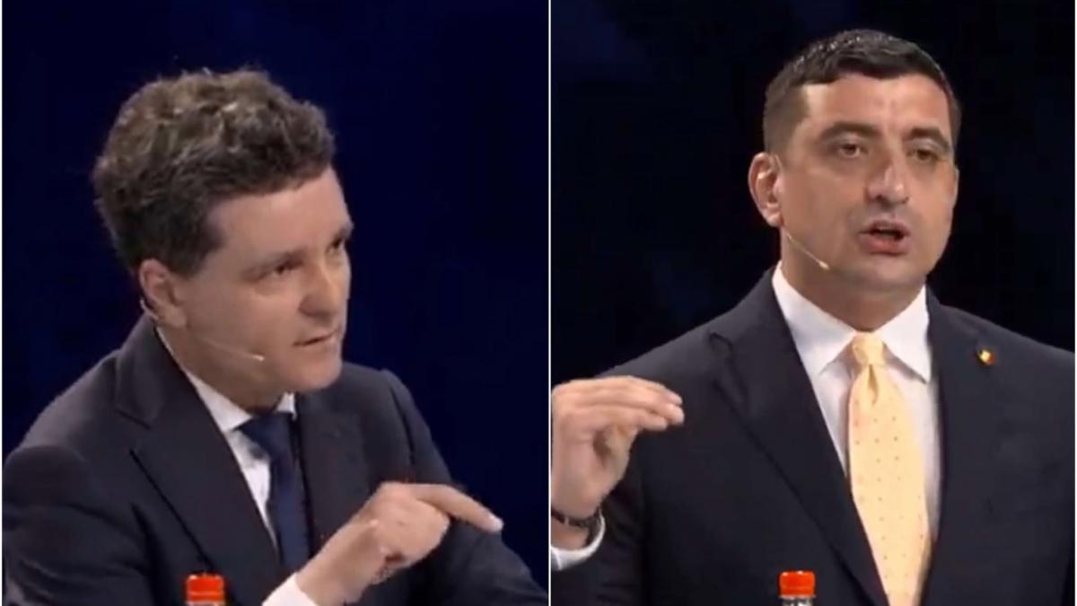 prima dezbatere prezidentiala george simion nicusor dan cei doi candidati sunt fata in fata