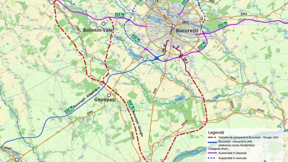 pas important pentru prima autostrada care se proiecteaza la frontiera cu bulgaria s a atribuit contractul pentru bucuresti giurgiu