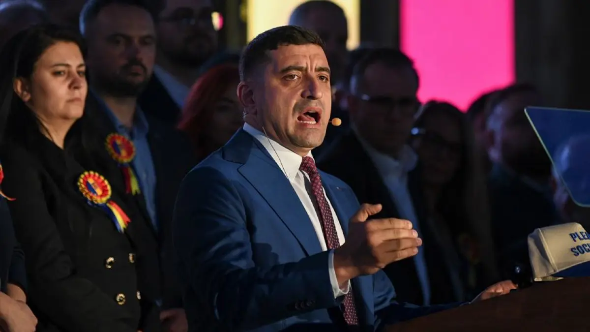 imaginile dezastrului cum a primit george simion vestea ca nicusor dan este pe primul loc dupa alegeri