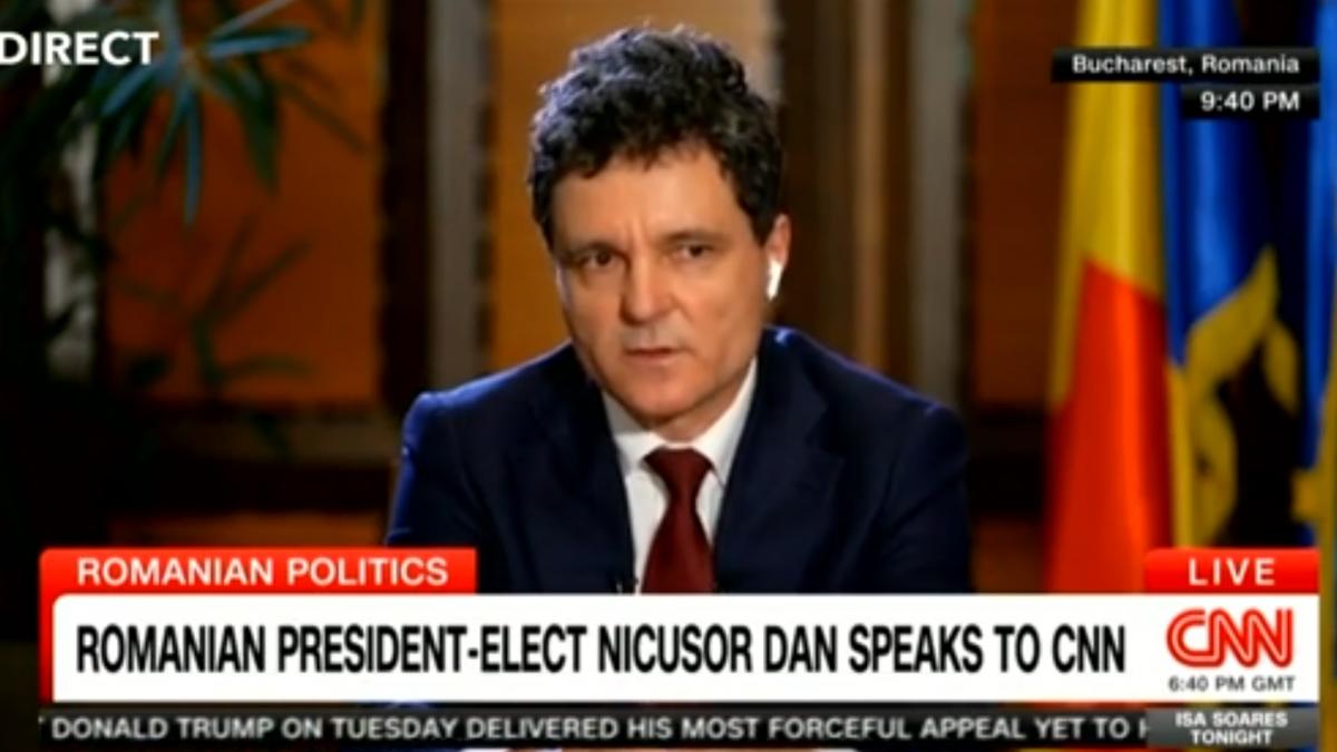 nicusor dan interviu live la cnn nu a existat sprijin de la donald trump pentru simion doar el a sustinut asta