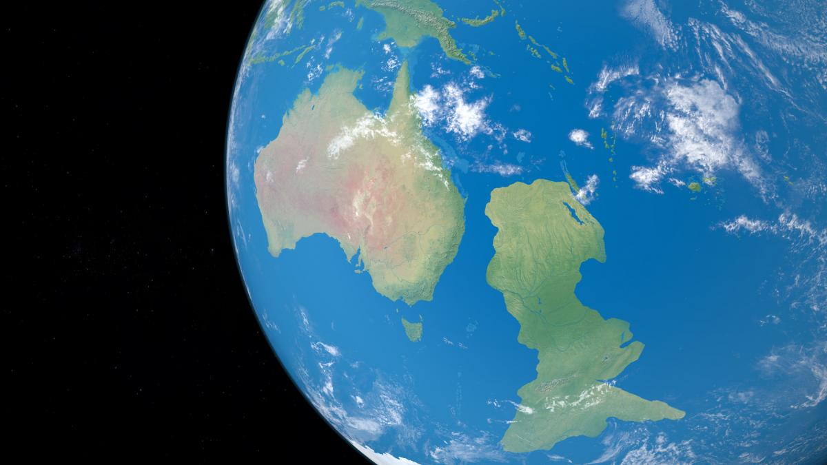 a fost gasit al optulea continent pamantului s a separat de australia si doar 5 din teritoriul sau iese din apele oceanului